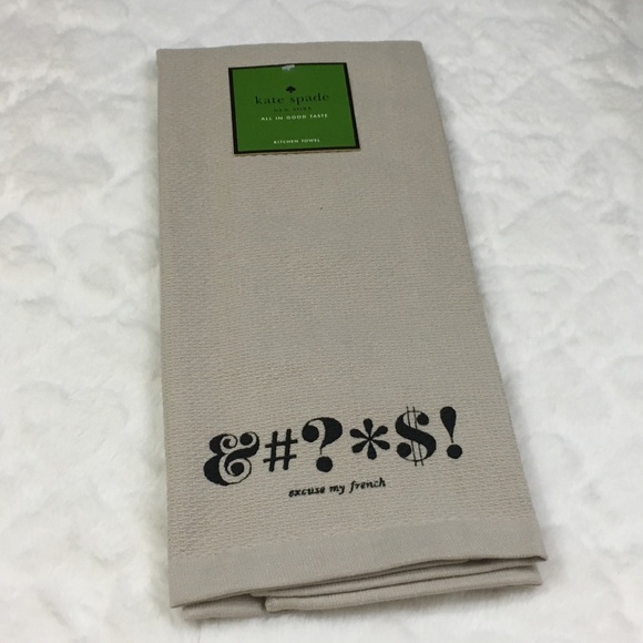 NWT Kate Spade All In Good Taste Kitchen Towel